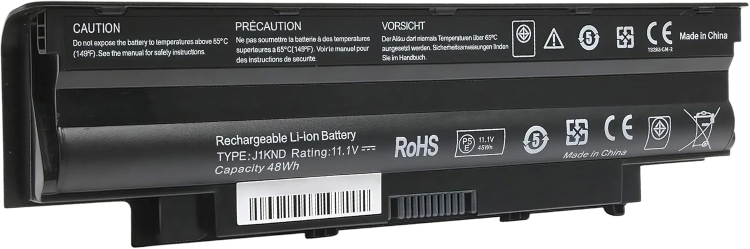 باتری لپ تاپ 48Wh TKV2V W4FYY N4020 جایگزین برای سری Dell Inspiron 14VR N4020 n4030 M4010، 11.1 ولت، عملکرد بالا