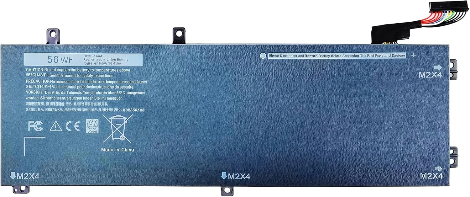 باتری لپ تاپ 56WH RRCGW H5H20 0RRCGW مناسب برای Dell XPS 15 9550 15-9550 9560 9570 Precision 15 5510 5520 5530 سری P56F P56F001 5D91C 62MJV M7R96 0RRCGW 062MJV با عملکرد بالا
