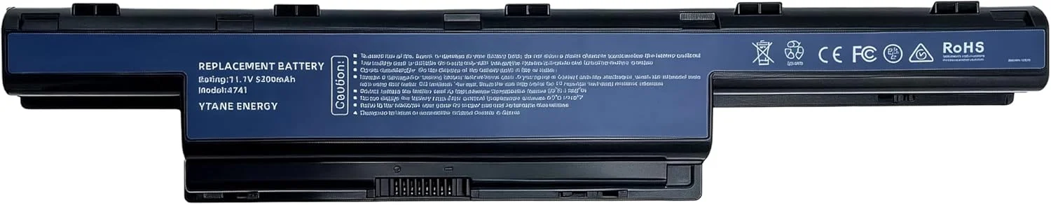 باتری لپ تاپ جایگزین 58Wh AS10D31 AS10D51 سازگار با AS10D41 AS10D61 AS10D71 AS10D73 AS10D75 AS10D81 5250 5336 5551 5552 5560 5200mAh با عملکرد بالا