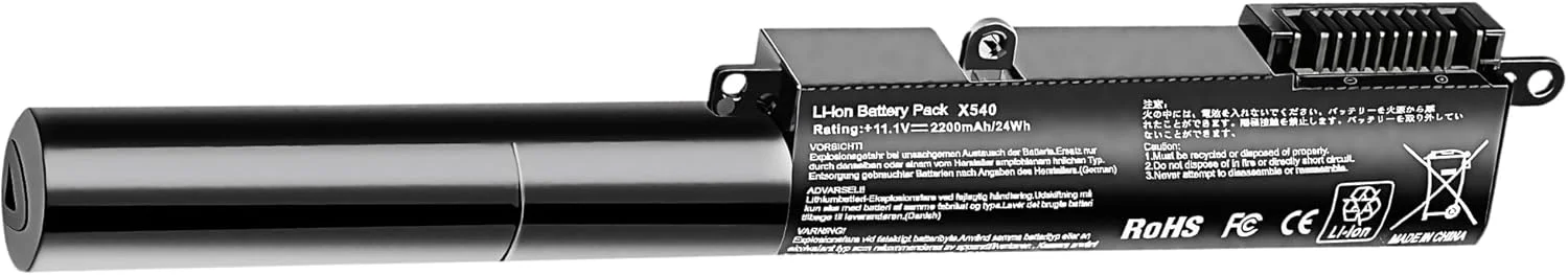 باتری لپ تاپ 24Wh A31N1519 جایگزین برای ASUS X540 X540S X540SA R540SA X540L X540LJ X540LA-SI302 X540LA X540SC X540YA سری لپ تاپ 3ICR19/66 با عملکرد بالا