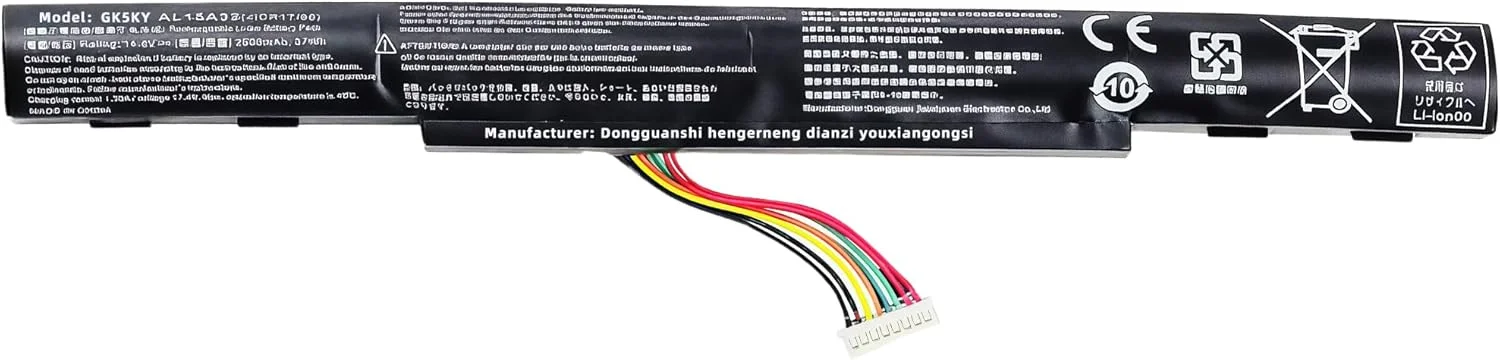 باتری لپ تاپ 33Wh AL15A32 برای Acer Aspire E5-422 E5-573 E5-573G E5-573T E5-522 E722 E5-473G-561X با عملکرد بالا