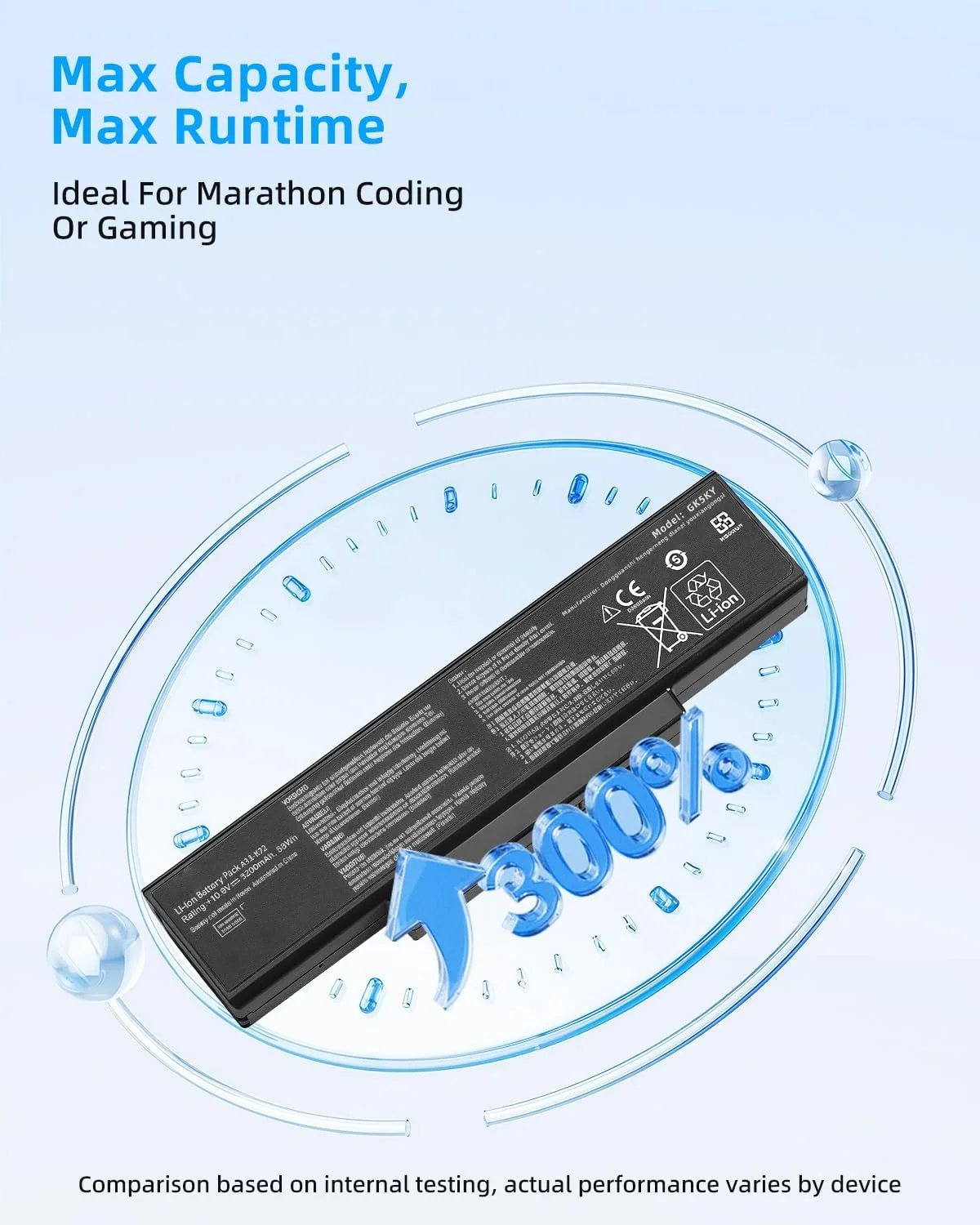 باتری جایگزین لپ تاپ 56wh A32-K72 برای ASUS K72D K72DR K72DY K72F K با عملکرد بالا باتری جایگزین لپ تاپ 56wh A32-K72 برای ASUS K72D K72DR K72DY K72F K با عملکرد بالا