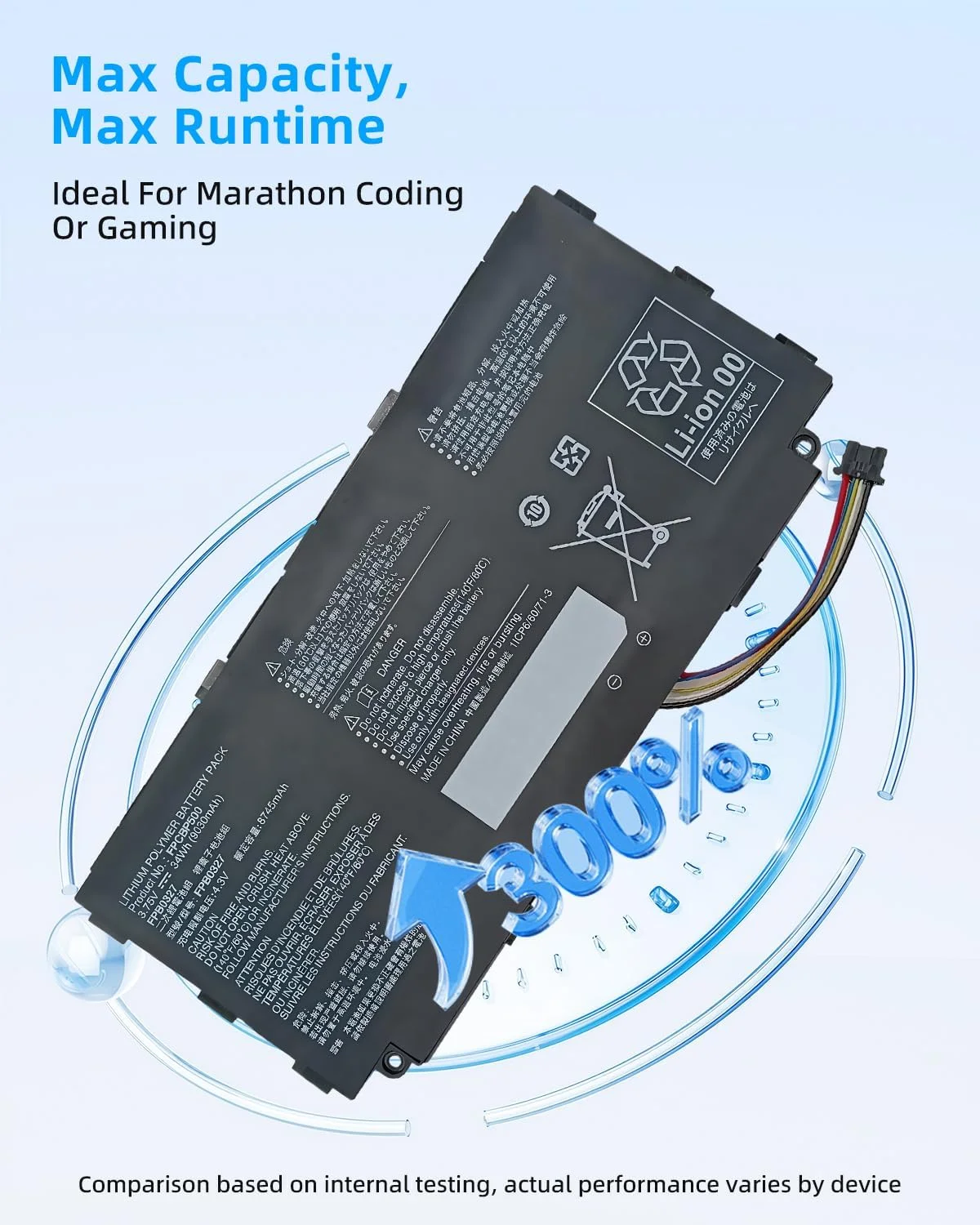 باتری جایگزین 34Wh/9030mAh FPCBP500 FPB0327 برای تبلت های Arrows Tab Q506 Q506 MB Q506 ME Q506 NB Q506 NB Q507 PB Q507 PE Q507 RB Q508/SB Q508/SE با عملکرد بالا باتری جایگزین 34Wh/9030mAh FPCBP500 FPB0327 برای تبلت های Arrows Tab Q506 Q506 MB Q506 ME Q506 NB Q506 NB Q507 PB Q507 PE Q507 RB Q508/SB Q508/SE با عملکرد بالا