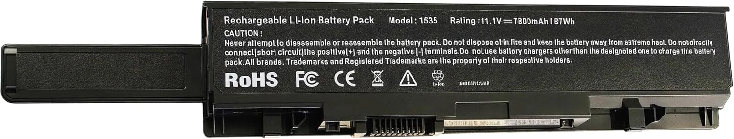 باتری لپ تاپ جایگزین MT264 WU946 7800mAh برای دل استودیو 15 1535 1536 1537 1555 1557 1558 PP33L PP39L 9 سلولی با عملکرد بالا