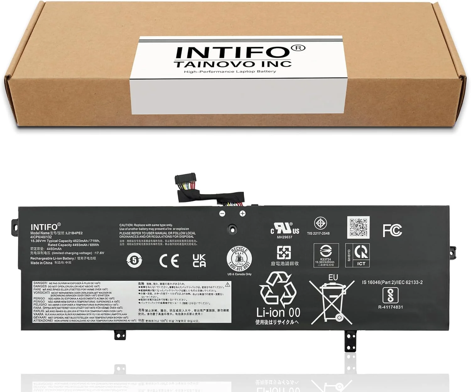 باتری لپ تاپ 71Wh L21B4PE2 سازگار با سری Lenovo IdeaPad Yoga 7-16IAP7 7-14IAL7 7-14ARB7 مدل های L21L4PE0 L21M4PE3 5B11F38379 5B11F38372 5B11F38367 5B11N51726 5B11N51740 5B11N51762 باتری لپ تاپ 71Wh L21B4PE2 سازگار با سری Lenovo IdeaPad Yoga 7-16IAP7 7-14IAL7 7-14ARB7 مدل های L21L4PE0 L21M4PE3 5B11F38379 5B11F38372 5B11F38367 5B11N51726 5B11N51740 5B11N51762