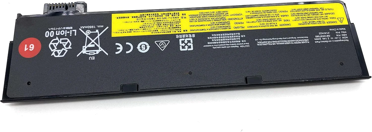 باتری جدید لپ تاپ 01AV422 مناسب برای لنوو ThinkPad سری های A475 T470 T570 T480 T580 P51S P52S TP25 مدل های 61 4X50M08810 01AV424 01AV452 SB10K97579 SB10K97580 61+ 61++ 11.4V 24Wh، (PE03XL)