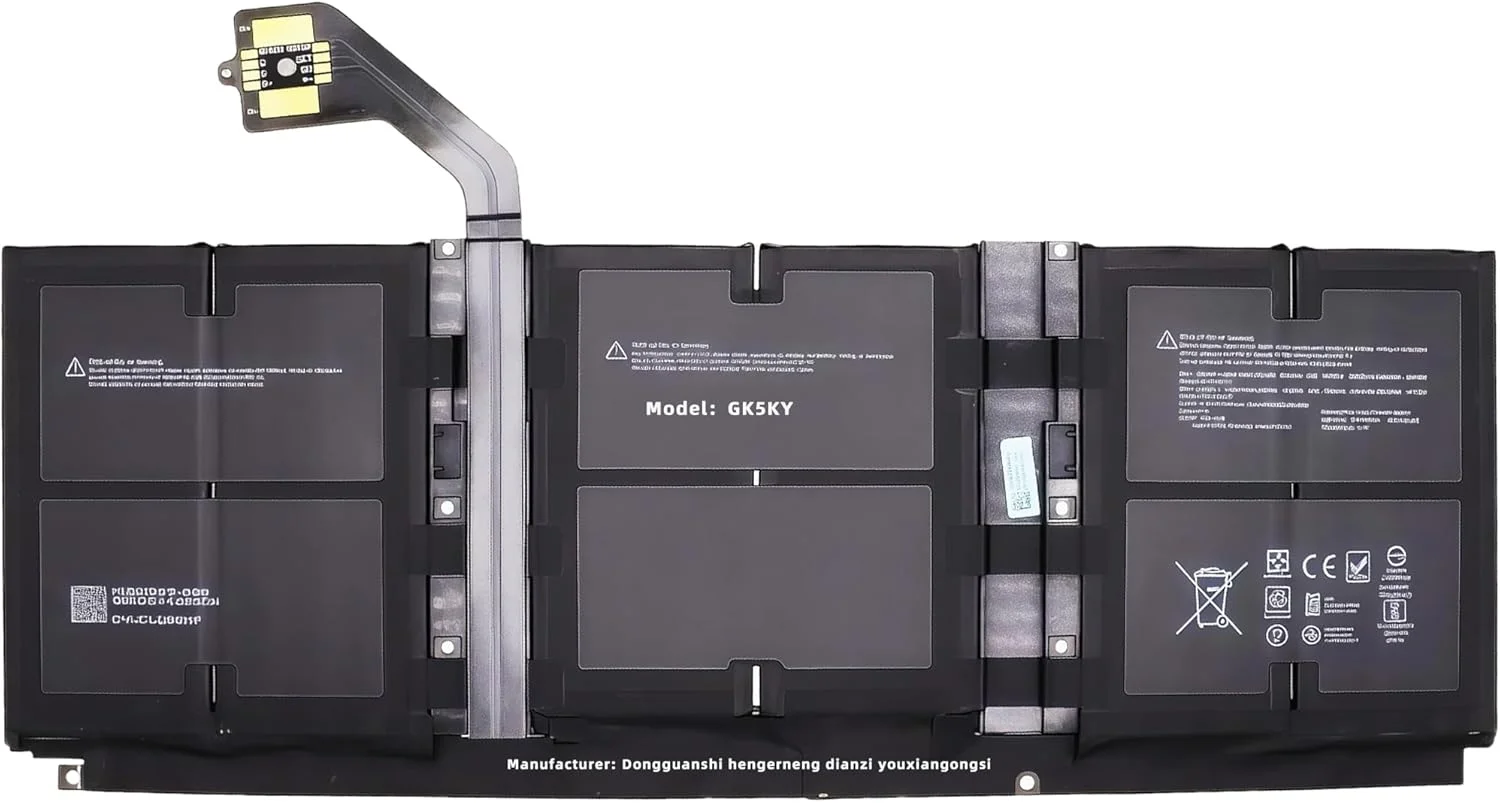 باتری جایگزین 45.8Wh G3HTA057H G3HTA058H برای لپ تاپ مایکروسافت سرفیس، مدل 15 اینچی سری 1872 1873، 7.58 ولت، 6041 میلی آمپر ساعت (مناسب برای سرفیس لپ تاپ 3 13.5 اینچی نیست) با عملکرد بالا