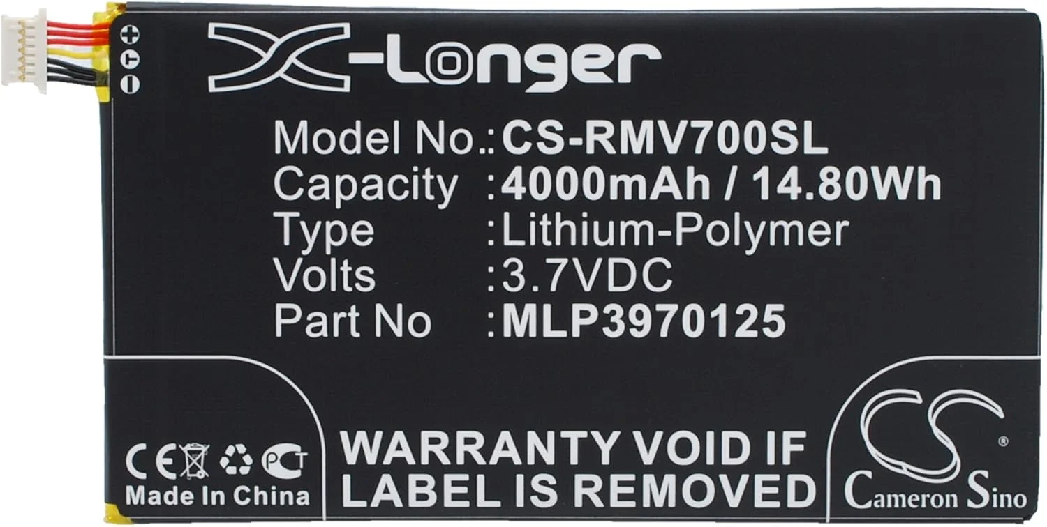 باتری جایگزین برای تبلت های Verizon Elipsis QMV7A 7 اینچی، Elipsis QMV7B، Ellipsis MV7A، Ellipsis QMV7A 8GB