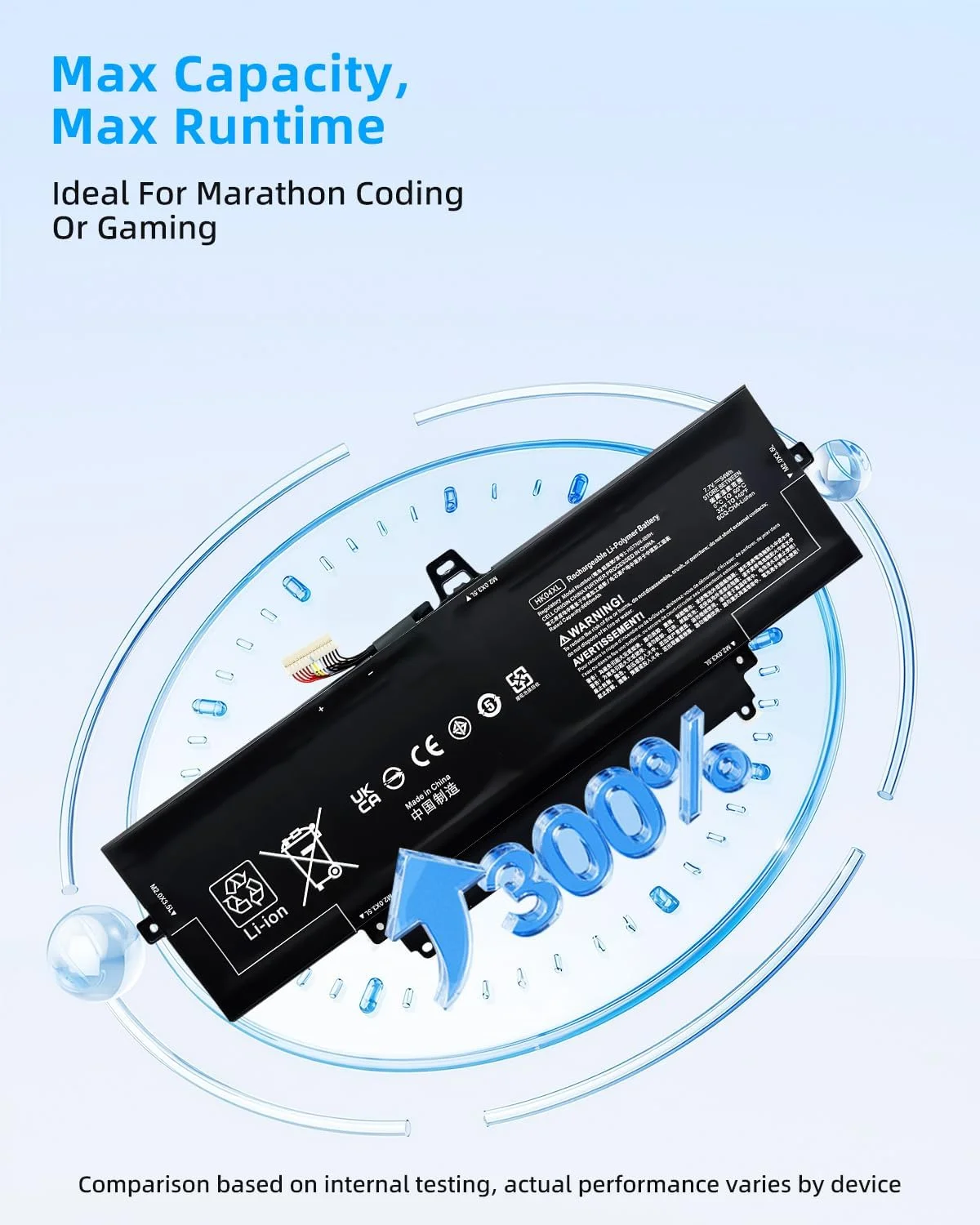 باتری لپ تاپ 54Wh HK04XL سازگار با HP EliteBook x360 1030 G7 G8 EliteBook x360 1040 G7 G8 Series L82391-005 L82391-006 L82391-007 HSTNN-IB9H L79376-1B1 L79376-1B2 6669mAh 7.7V با عملکرد بالا باتری لپ تاپ 54Wh HK04XL سازگار با HP EliteBook x360 1030 G7 G8 EliteBook x360 1040 G7 G8 Series L82391-005 L82391-006 L82391-007 HSTNN-IB9H L79376-1B1 L79376-1B2 6669mAh 7.7V با عملکرد بالا