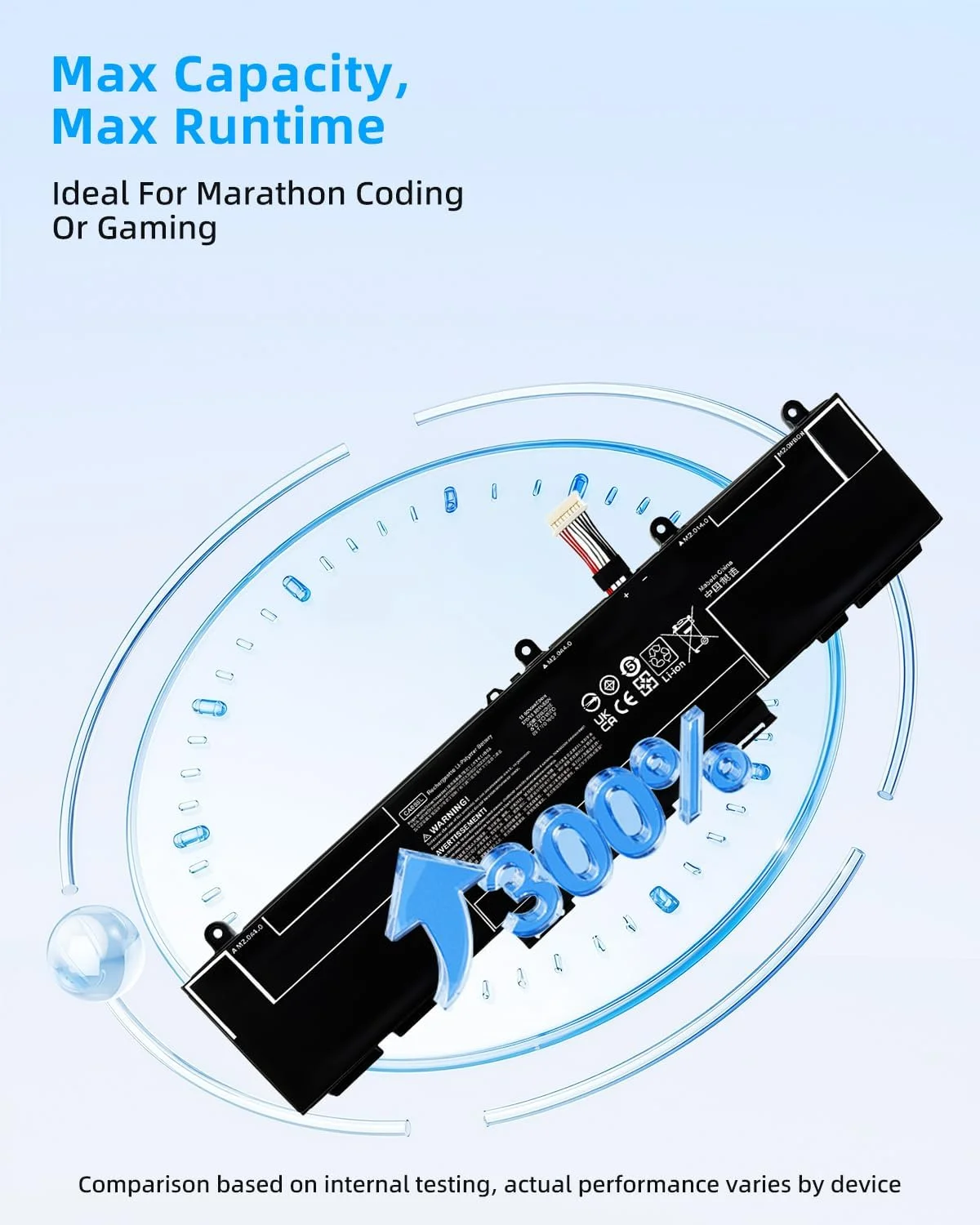 باتری لپ تاپ 53Wh CX03XL سازگار با HP EliteBook x360 830 G7 EliteBook x360 830 G8 Series HSTNN-IB9G HSTNN-LB8R L77624-422 L77624-421 L77624-1C1 L78551-005 11.55V 4400mAh با عملکرد بالا باتری لپ تاپ 53Wh CX03XL سازگار با HP EliteBook x360 830 G7 EliteBook x360 830 G8 Series HSTNN-IB9G HSTNN-LB8R L77624-422 L77624-421 L77624-1C1 L78551-005 11.55V 4400mAh با عملکرد بالا