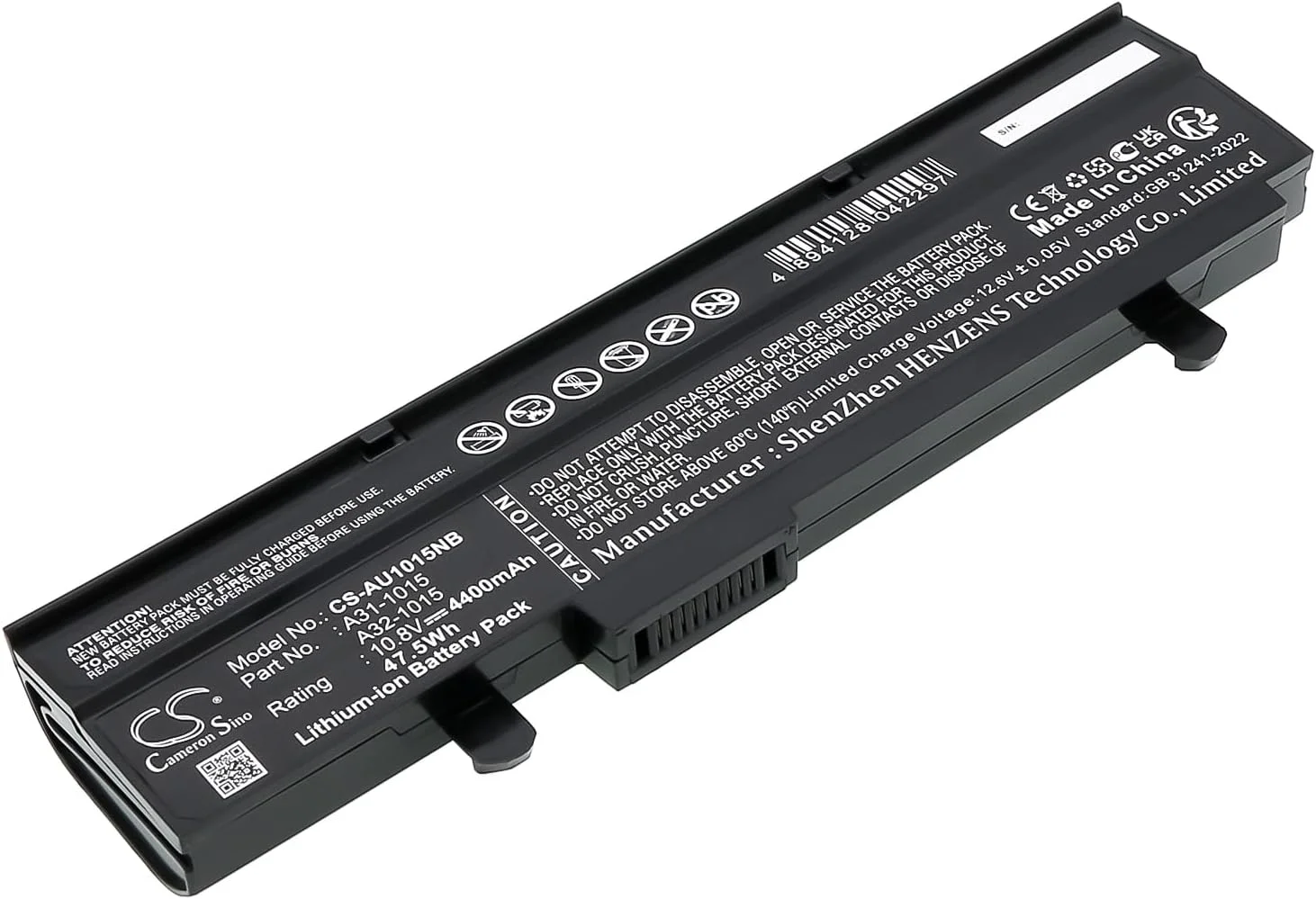 باتری جایگزین جدید Cameron Sino CS برای Eee PC 1015, Eee PC 1015B, Eee PC 1015P, EPC 1215 (4400mAh) A31-1015, A32-1015, AL31-1015, PL32-1015 باتری جایگزین جدید Cameron Sino CS برای Eee PC 1015, Eee PC 1015B, Eee PC 1015P, EPC 1215 (4400mAh) A31-1015, A32-1015, AL31-1015, PL32-1015