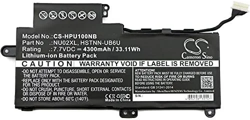 باتری جایگزین جدید Cameron Sino CS برای Pavilion M1, Pavilion M1-U, Pavilion M1-U001DX (4300mAh) 843535-541, 844200-850, HSTNN-UB6U, NU02XL, TPN-W117 باتری جایگزین جدید Cameron Sino CS برای Pavilion M1, Pavilion M1-U, Pavilion M1-U001DX (4300mAh) 843535-541, 844200-850, HSTNN-UB6U, NU02XL, TPN-W117