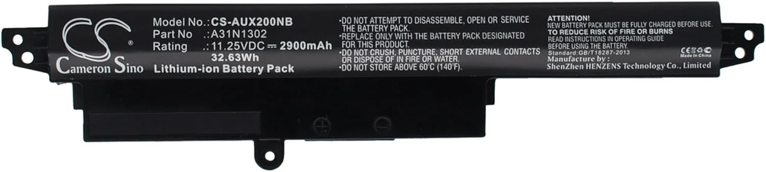 باتری جایگزین جدید Cameron Sino CS برای 200CA-CT161H، AR5B125، Asus VivoBook F200CA 11.6 اینچ، ATHEROS (2900mAh) 0B110-00240100E، 1566-6868، A31LM2H، A31LM9H، A31LMH2، A31N1302، A3INI302، A3lNl302 باتری جایگزین جدید Cameron Sino CS برای 200CA-CT161H، AR5B125، Asus VivoBook F200CA 11.6 اینچ، ATHEROS (2900mAh) 0B110-00240100E، 1566-6868، A31LM2H، A31LM9H، A31LMH2، A31N1302، A3INI302، A3lNl302