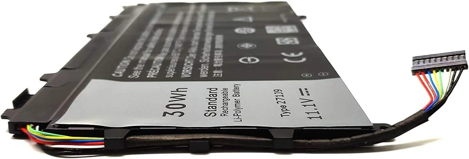باتری جایگزین بینگر 271J9 سازگار با دل Latitude 7350 13 7000 YX81V (11.1 ولت 30 وات‌ساعت 2500 میلی‌آمپر ساعت)
