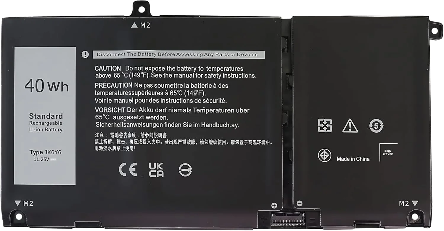 باتری لپ تاپ 40Wh JK6Y6 جایگزین برای دل Latitude 3410 3510 3120 3140 Vostro 5300 5401 5501 Inspiron 5300 5401 5408 5402 5509 5409 با عملکرد بالا باتری لپ تاپ 40Wh JK6Y6 جایگزین برای دل Latitude 3410 3510 3120 3140 Vostro 5300 5401 5501 Inspiron 5300 5401 5408 5402 5509 5409 با عملکرد بالا