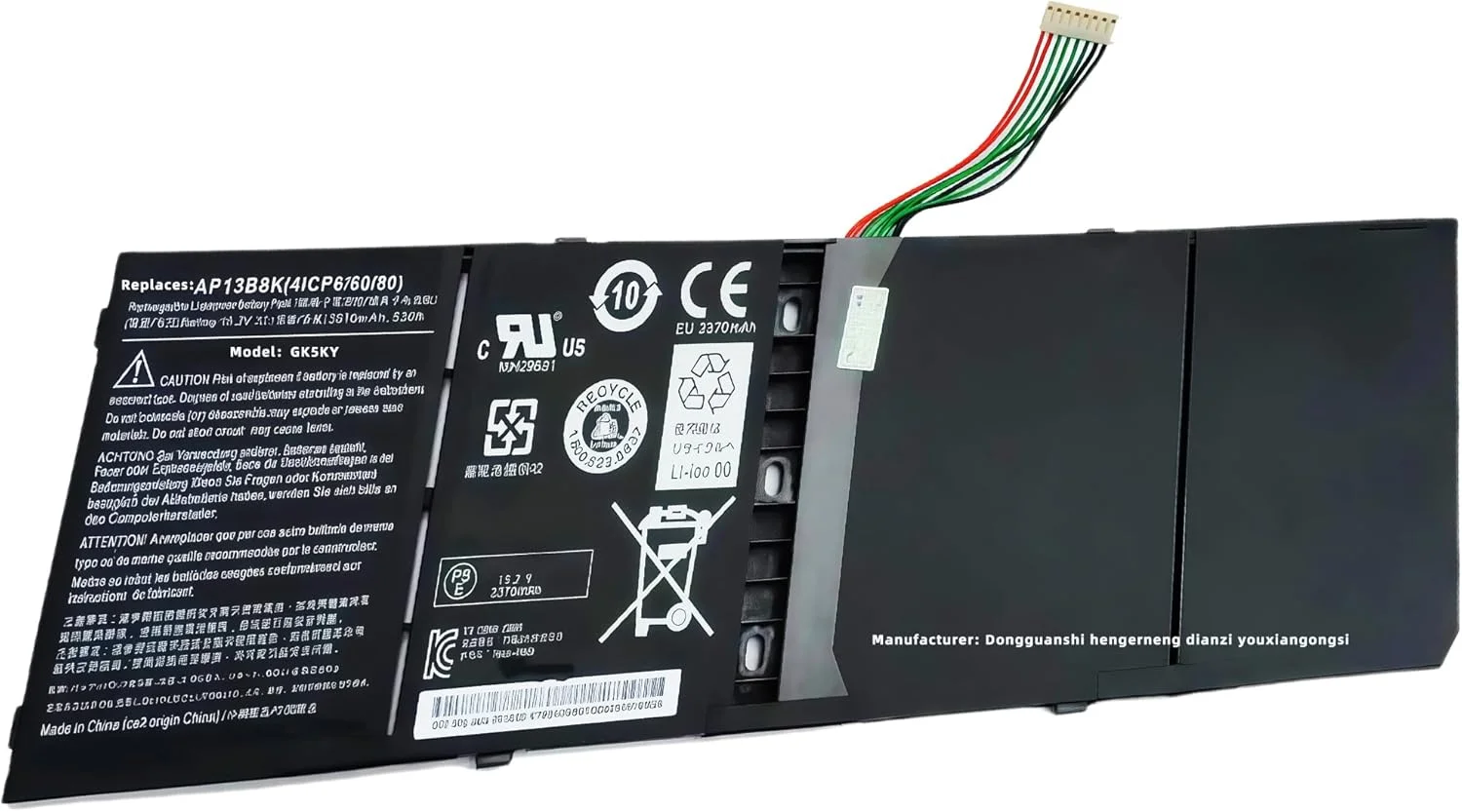 باتری جایگزین لپ تاپ 53Wh AP13B3K AP13B8K برای Acer Aspire V5 M5-583P V5-572P V5-572G R7-571 ES1-511 ES1-512 M5-583P V5-572P V5-572G V5-472G ZQK V5-472 V5-573G V5-573 V7-482 با عملکرد بالا باتری جایگزین لپ تاپ 53Wh AP13B3K AP13B8K برای Acer Aspire V5 M5-583P V5-572P V5-572G R7-571 ES1-511 ES1-512 M5-583P V5-572P V5-572G V5-472G ZQK V5-472 V5-573G V5-573 V7-482 با عملکرد بالا