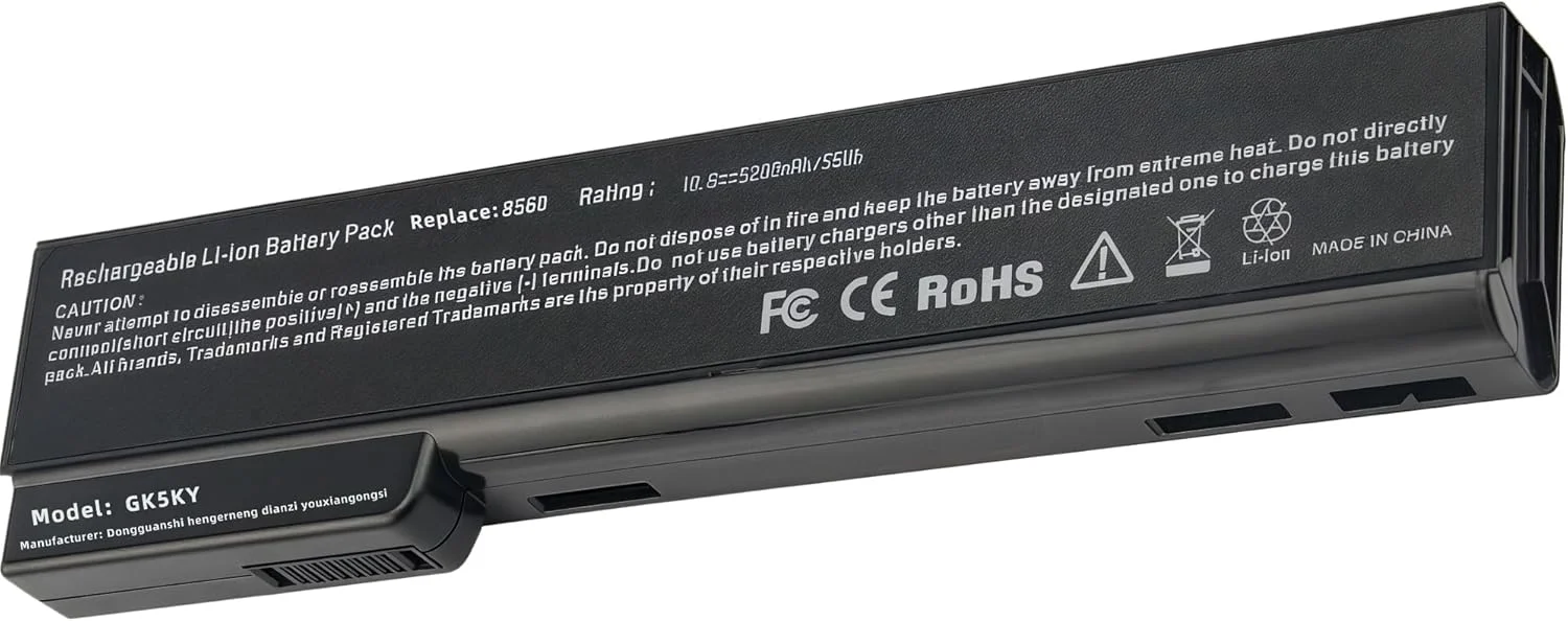 باتری لپ تاپ 57.72wh برای اچ پی الیت بوک 8460P 8460W 8470P 8560P 8570P; برای اچ پی پرو بوک 6360B 6460B 6465B نوت بوک، P/N CC06 QK642AA 628666-001 630919-421 HSTNN-F08C HSTNN-OB2G با عملکرد بالا