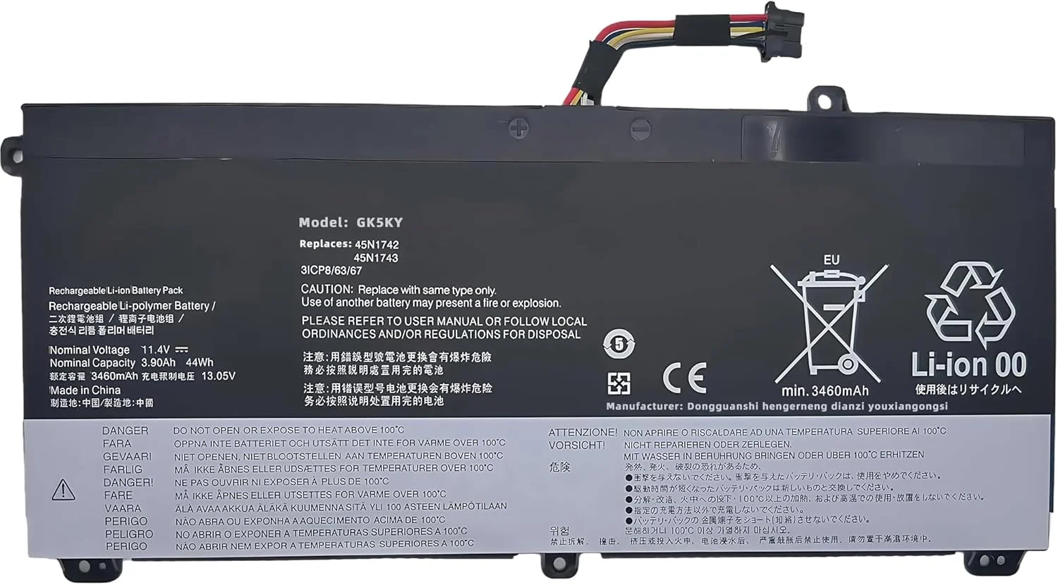 باتری لپ تاپ جایگزین 44Wh 45N1742 45N1740 45N1741 45N1743 برای لنوو ThinkPad T550 T550s T560 W550 W550s P50S 20CK 20CJ 20FH 20FJ Series SB10K12721 00NY639 3ICP/7/61/70 با عملکرد بالا