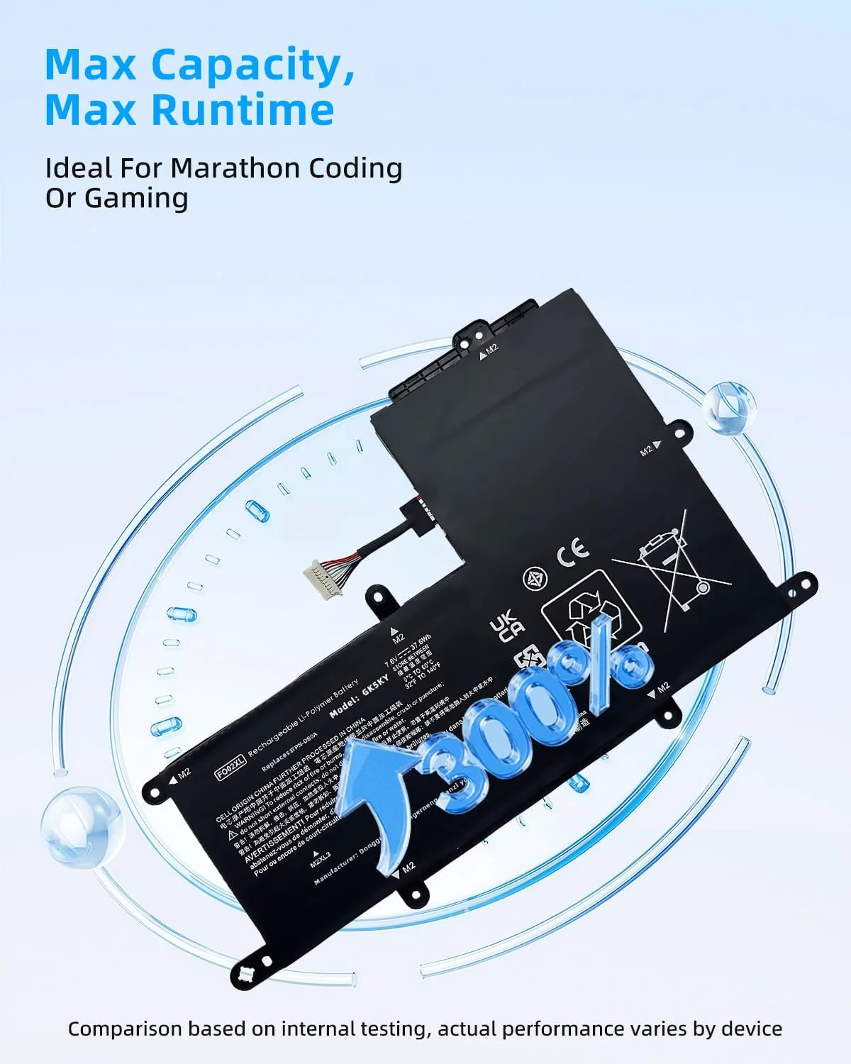 باتری لپ تاپ 37.6Wh FO02XL جایگزین برای اچ پی کروم بوک 11A 11A-NA 11A-NA0001NI 11A-NA0002NI 11A-NA0002MU 11A-NA0010NR 11A-NA0030NR 11A-NA0500SA 11A-NA0800NO 11A-NA0200ND با عملکرد بالا