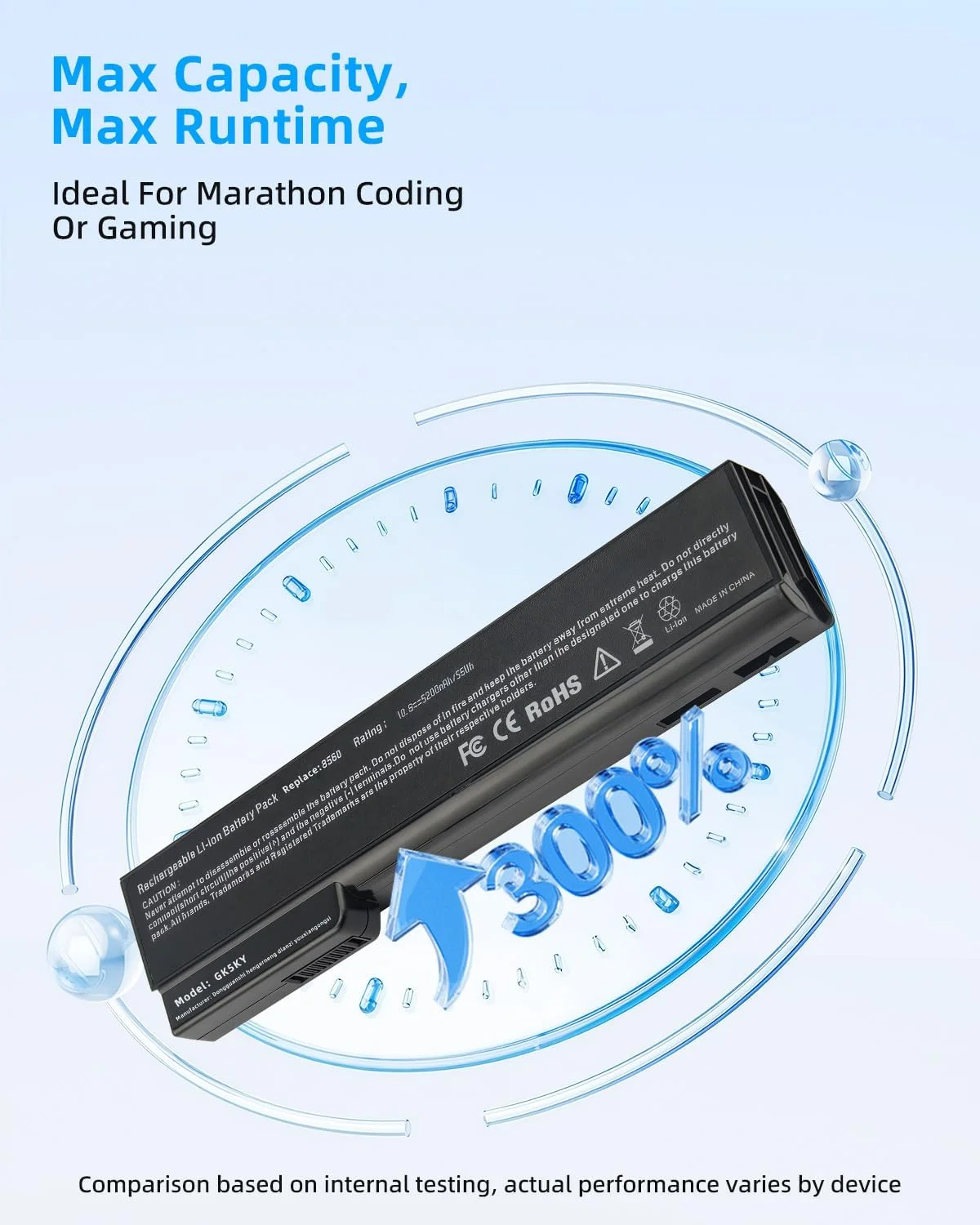 باتری لپ تاپ 57.72wh برای اچ پی الیت بوک 8460P 8460W 8470P 8560P 8570P; برای اچ پی پرو بوک 6360B 6460B 6465B نوت بوک، P/N CC06 QK642AA 628666-001 630919-421 HSTNN-F08C HSTNN-OB2G با عملکرد بالا