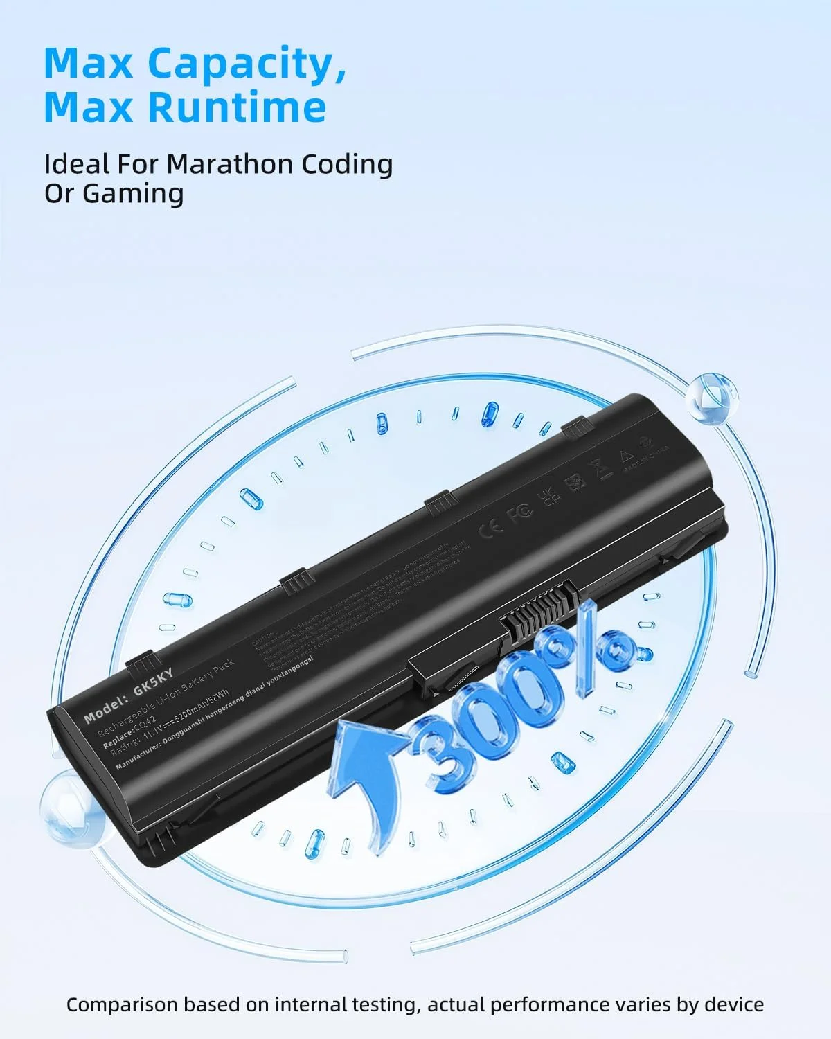 باتری لپ تاپ 58Wh 593553-001 593554-001 MU06 MU09 برای HP Pavilion DM4 G4 G6 G7 DV3-4000 DV5-2000 DV6-3000 DV7-6000 Compaq Presario CQ32 CQ42 CQ43 HSTNN-Q62C HSTNN-CBOW HSTNN-IB0N با عملکرد بالا
