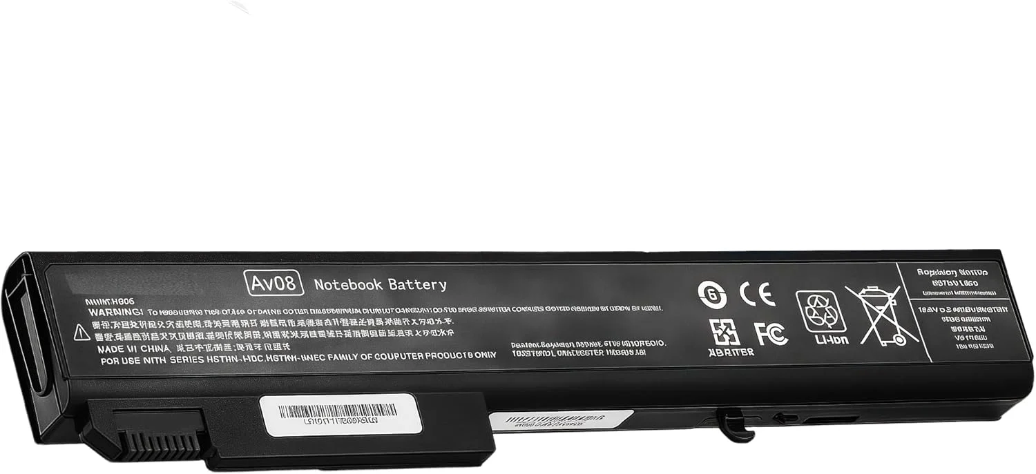 باتری 5200mAh مدل AV08 مناسب برای HP 8540W 493976-001 8740W 8540P 8530P 8530W 8730W HSTNN-LB60 458274-363 458274-421 458274-422 HSTNN-I43C HSTNN-OB60 HSTNN-W46C با عملکرد بالا [8 سلول]