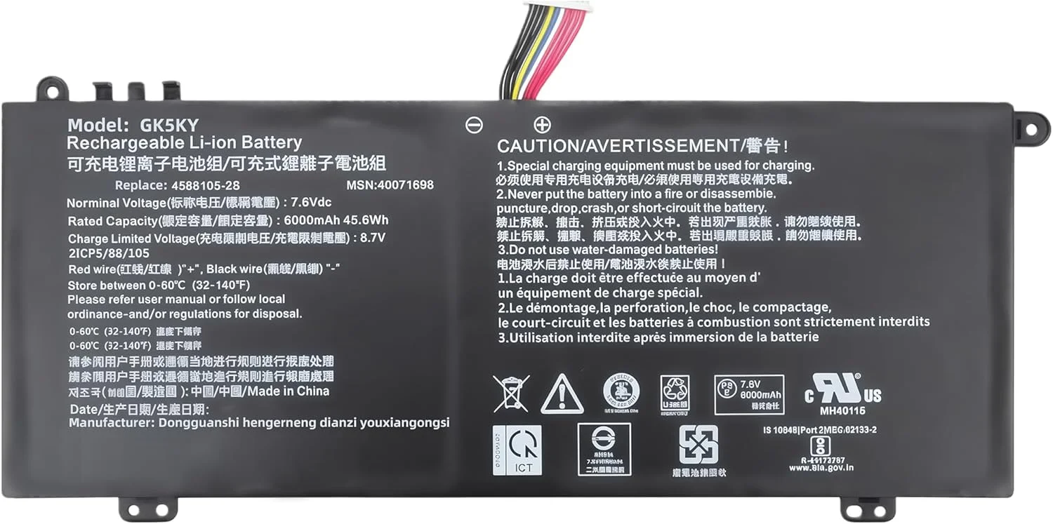 باتری لپ تاپ جایگزین 45.6Wh 4588105-2S 4588106-2S برای Dynabook Satellite Pro C40-J C40-G C50-H-108 C50D-B-115 برای Medion Akoya E15403 30027586 سری 40072215 4588105-2S با عملکرد بالا باتری لپ تاپ جایگزین 45.6Wh 4588105-2S 4588106-2S برای Dynabook Satellite Pro C40-J C40-G C50-H-108 C50D-B-115 برای Medion Akoya E15403 30027586 سری 40072215 4588105-2S با عملکرد بالا