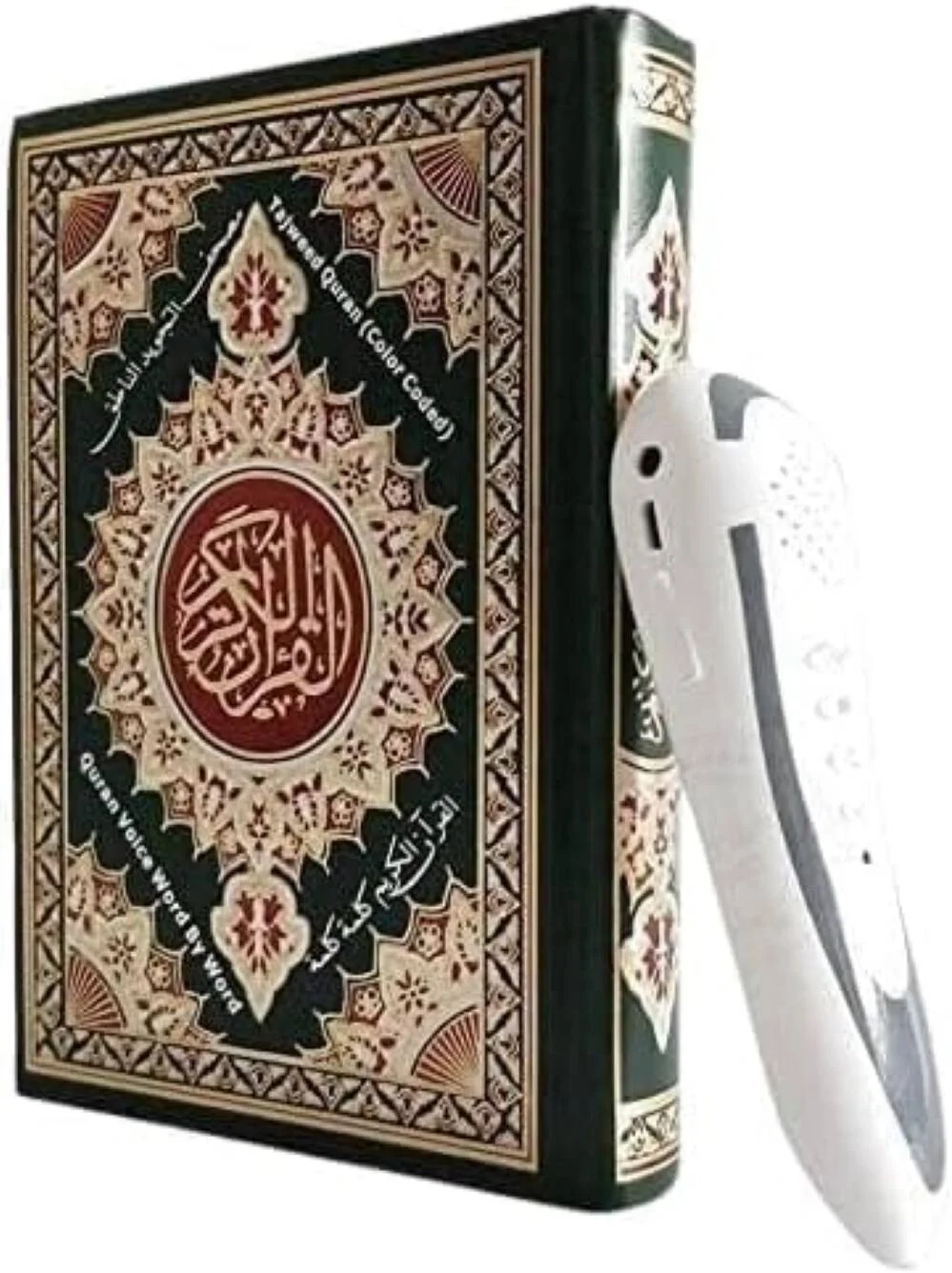 قلم قرآنی همراه با قرآن بزرگ، ترجمه‌های متعدد، قابل حمل و راحت، ابزار یادگیری تعاملی، ایده‌آل برای تمام سنین | M-9