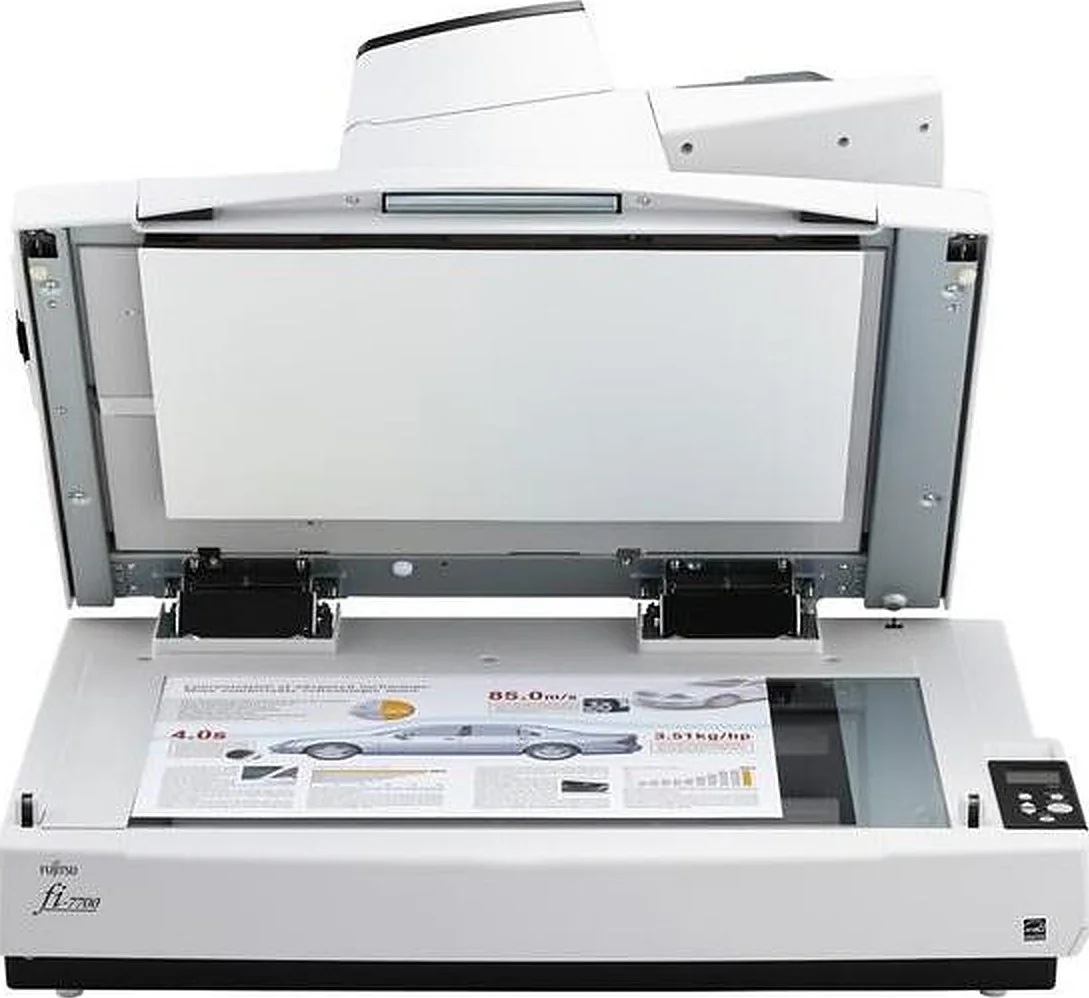 اسکنر اسناد پرسرعت ریکو fi-7700S، 200 صفحه در دقیقه یک رو، رزولوشن اپتیکال 600dpi، ADF 300 برگی، تشخیص تغذیه چندگانه، تصحیح خودکار کجی، ADF چرخشی | PA03740-B301 اسکنر اسناد پرسرعت ریکو fi-7700S، 200 صفحه در دقیقه یک رو، رزولوشن اپتیکال 600dpi، ADF 300 برگی، تشخیص تغذیه چندگانه، تصحیح خودکار کجی، ADF چرخشی | PA03740-B301