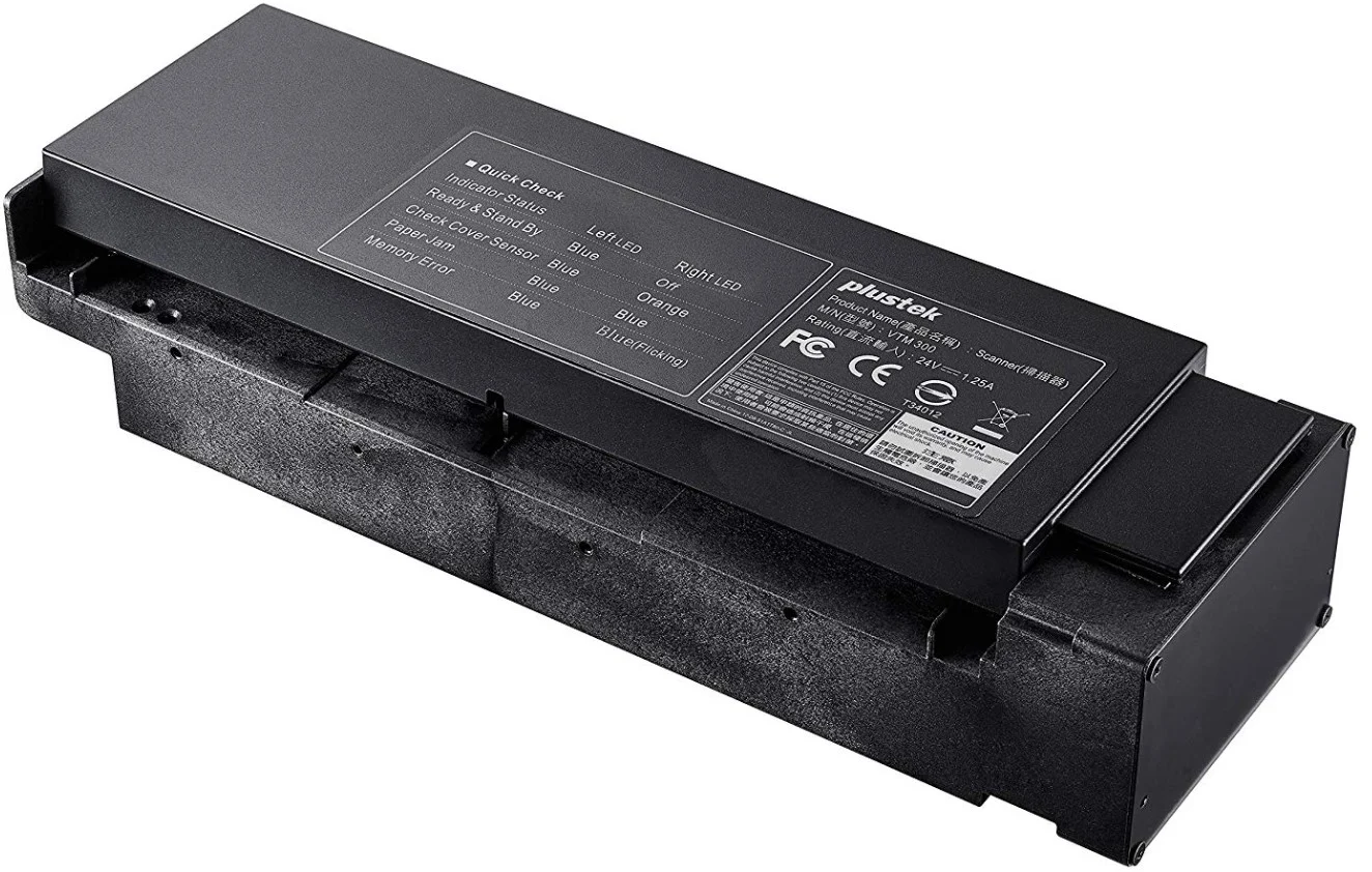 اسکنر Plustek VTM 300، اسکن با سرعت بالا 30ppm، 300dpi، رنگی، دورو، A4، رزولوشن اپتیکال 600 dpi | VTM 300