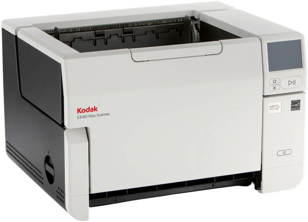 اسکنر Kodak S3140 MAX، تغذیه خودکار 500 برگی، سرعت اسکن 140 صفحه در دقیقه (یک رو) / 280 تصویر در دقیقه (دو رو)، فناوری OCR (تشخیص نوری کاراکتر)، USB-B/USB-A/Ethernet، سفید | 8009441 اسکنر Kodak S3140 MAX، تغذیه خودکار 500 برگی، سرعت اسکن 140 صفحه در دقیقه (یک رو) / 280 تصویر در دقیقه (دو رو)، فناوری OCR (تشخیص نوری کاراکتر)، USB-B/USB-A/Ethernet، سفید | 8009441
