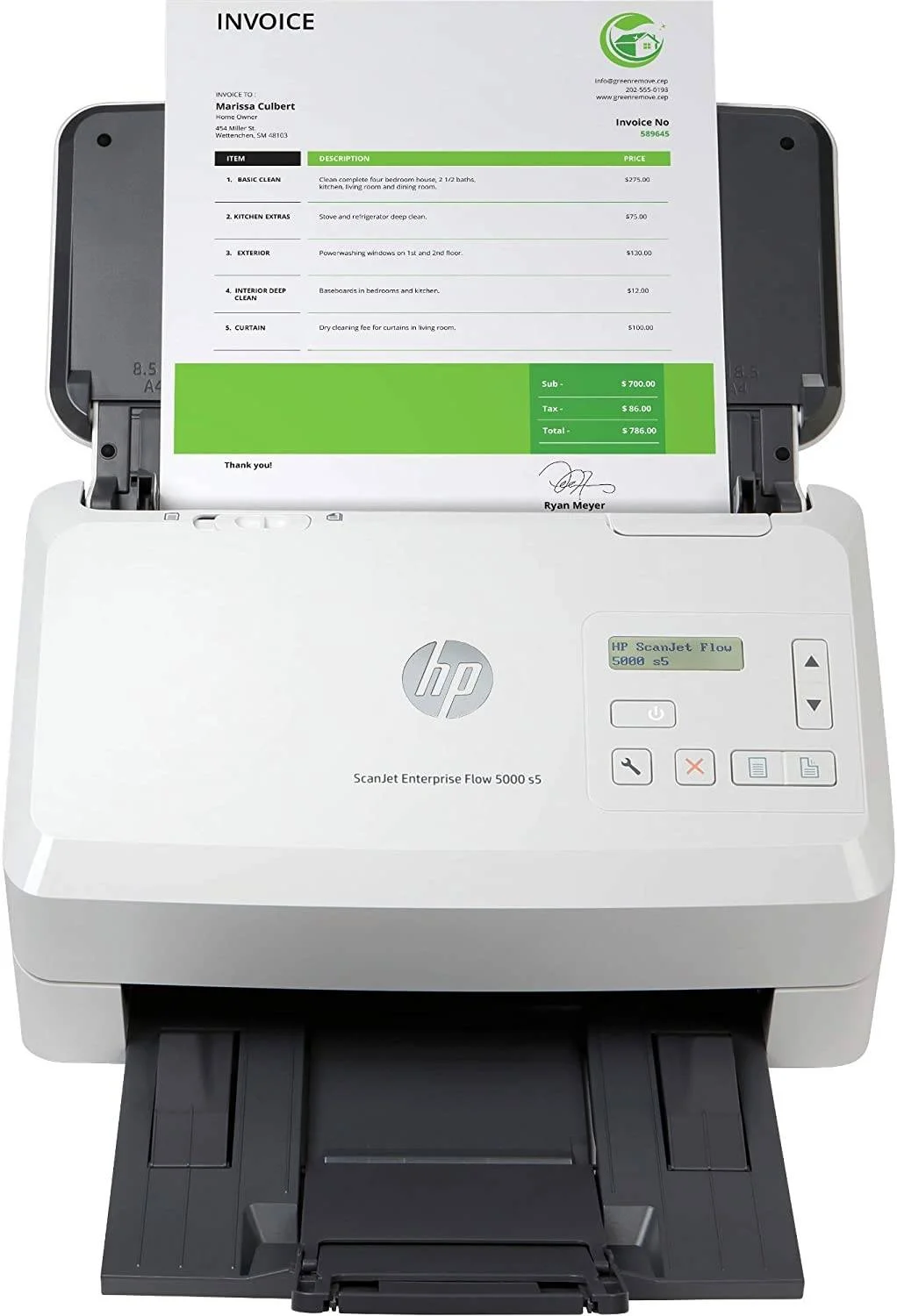 اسکنر HP ScanJet Enterprise Flow 5000 s5، اسکن تا 65 صفحه در دقیقه / 130 تصویر در دقیقه، اسکن دو طرفه یک مرحله ای، شامل ADF 80 صفحه ای، اتصال USB 3.0، نوع ورودی Sheetfed، رزولوشن 600 DPI، سفید | 6FW09A