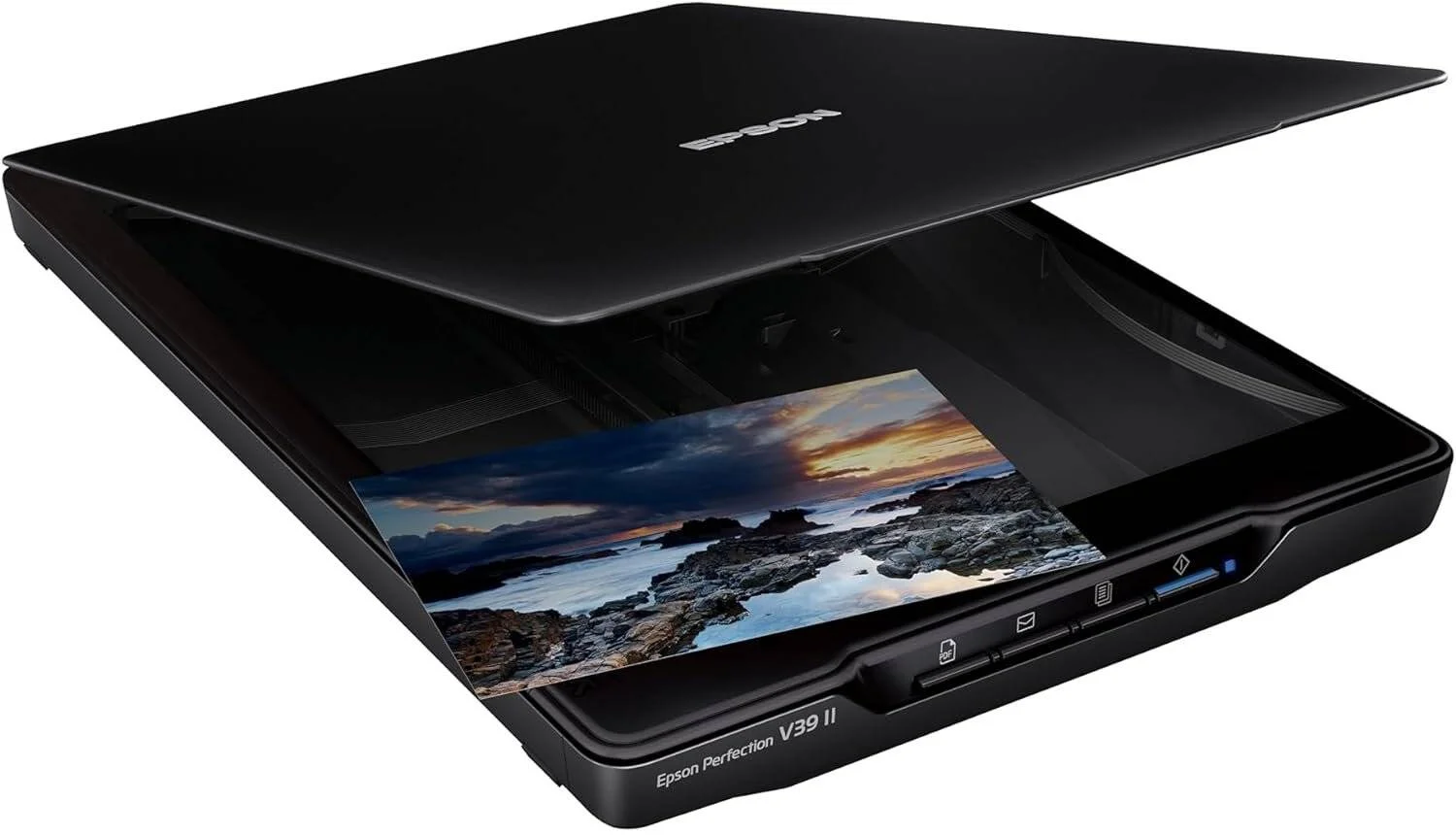 اسکنر تخت عکس و سند اپسون V39II، رزولوشن اپتیکال 4800 x 4800 DPI، سنسور تصویر تماسی، سرعت اسکن تا 10 ثانیه در صفحه، رابط USB 2.0 Micro-AB، مشکی | V39II اسکنر تخت عکس و سند اپسون V39II، رزولوشن اپتیکال 4800 x 4800 DPI، سنسور تصویر تماسی، سرعت اسکن تا 10 ثانیه در صفحه، رابط USB 2.0 Micro-AB، مشکی | V39II