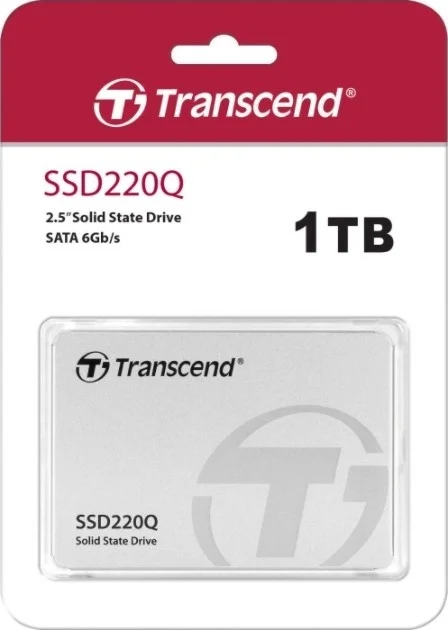 درایو حالت جامد 1 ترابایتی Transcend 2.5 اینچی 3D TLC SATA III 6 گیگابیت بر ثانیه | TS1TSSD220Q
