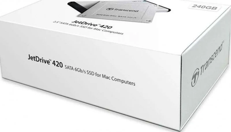 کیت ارتقاء حافظه اس اس دی 240 گیگابایتی Transcend JetDrive 420 SATA III برای مک بوک (TS240GJDM420)