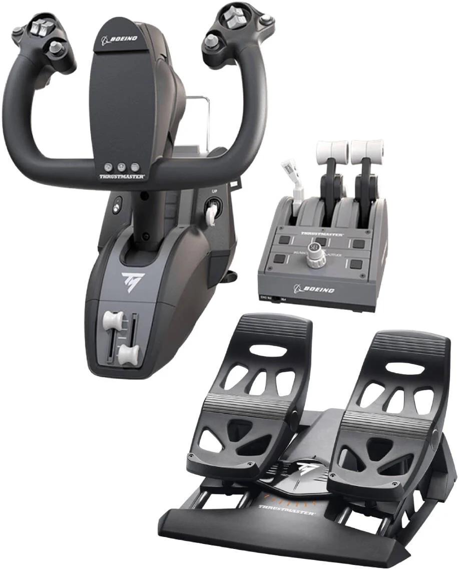 مجموعه پرواز بوئینگ Thrustmaster - بسته یوک TCA نسخه بوئینگ + پدال های رادر Thrustmaster T.Flight