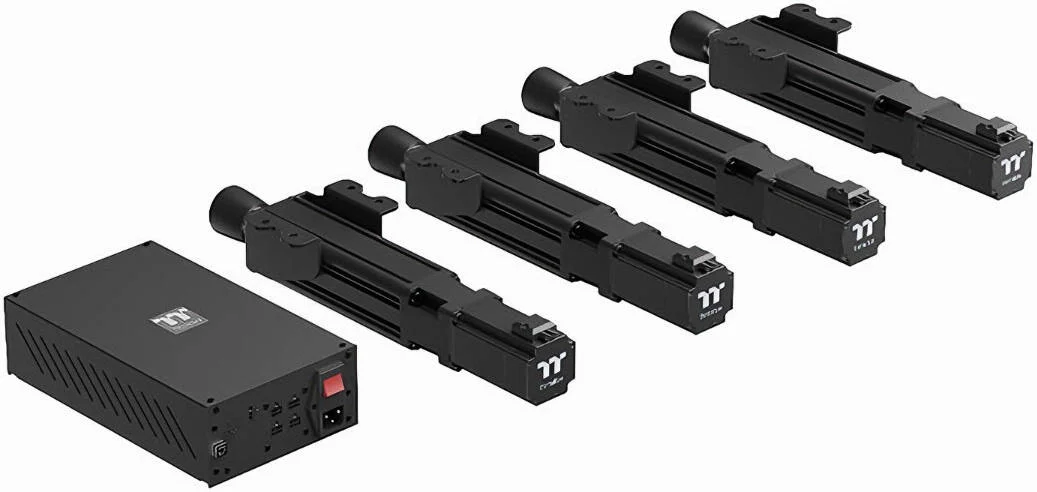 سیستم حرکتی ترمالتیک GM5 3DOF، پاسخ دینامیکی با دامنه حرکتی زیاد، پاسخ آهسته و پایدار، پاسخ سریع به جزئیات، پاسخ به کج شدن از زوایای مختلف، مشکی | GSC-GM5-MSASBB-22