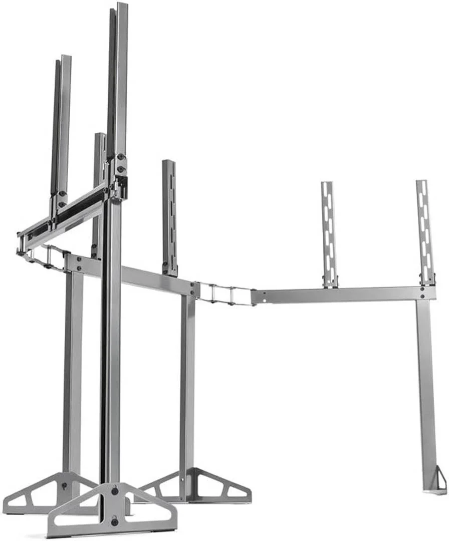 پایه تلویزیون سه گانه Playseat RAC00154 TV Stand PRO، سازگار با مانیتورهای خمیده، مناسب برای 3 صفحه نمایش، تا 15 تا 65 اینچ، ارتفاع و فاصله قابل تنظیم، سازگار با صندلی های مسابقه ای Playseat، فلزی | RAC00154