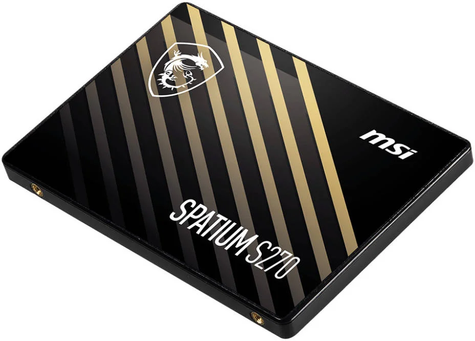 حافظه اس اس دی اینترنال MSI Spatium S270 SATA III 2.5 اینچی، ظرفیت 120 گیگابایت، سرعت خواندن ترتیبی تا 500 مگابایت بر ثانیه و سرعت نوشتن ترتیبی 360 مگابایت بر ثانیه، کنترلر Phison S11، فناوری 3D NAND، 40TBW، مشکی | S78-4406NP0-P83