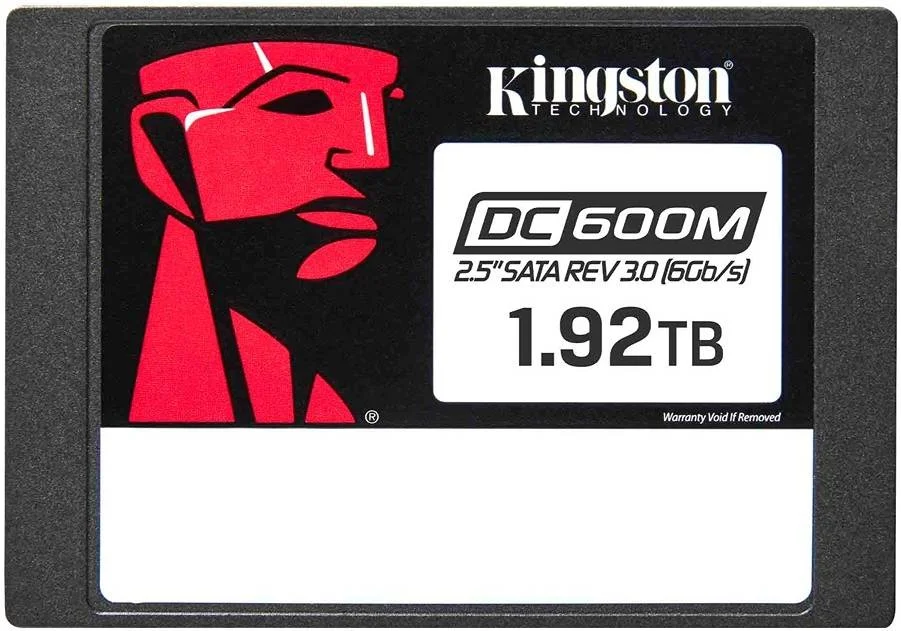 SSD اینترپرایز کینگستون DC600M، 2.5 اینچی SATA، ظرفیت 1.92 ترابایت، سرعت خواندن تا 560 مگابایت بر ثانیه و نوشتن 530 مگابایت بر ثانیه، تاخیر ثابت، IOPS، QoS قابل اعتماد، مشکی | SEDC600M/1920G