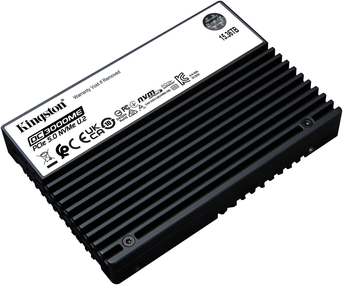 درایو حالت جامد Kingston DC3000ME PCIe 5.0 NVMe U.2، ظرفیت 15.36 ترابایت، سرعت خواندن تا 14,000 مگابایت بر ثانیه و سرعت نوشتن تا 9,700 مگابایت بر ثانیه، 3D eTLC NAND، فرم فاکتور U.2 2.5 اینچی، PCIe NVMe Gen5 x4، مشکی | SEDC3000ME/15T3 درایو حالت جامد Kingston DC3000ME PCIe 5.0 NVMe U.2، ظرفیت 15.36 ترابایت، سرعت خواندن تا 14,000 مگابایت بر ثانیه و سرعت نوشتن تا 9,700 مگابایت بر ثانیه، 3D eTLC NAND، فرم فاکتور U.2 2.5 اینچی، PCIe NVMe Gen5 x4، مشکی | SEDC3000ME/15T3