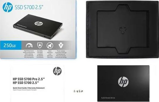 درایو حالت جامد داخلی HP S700 2.5 اینچی 250 گیگابایتی SATA III 3D NAND