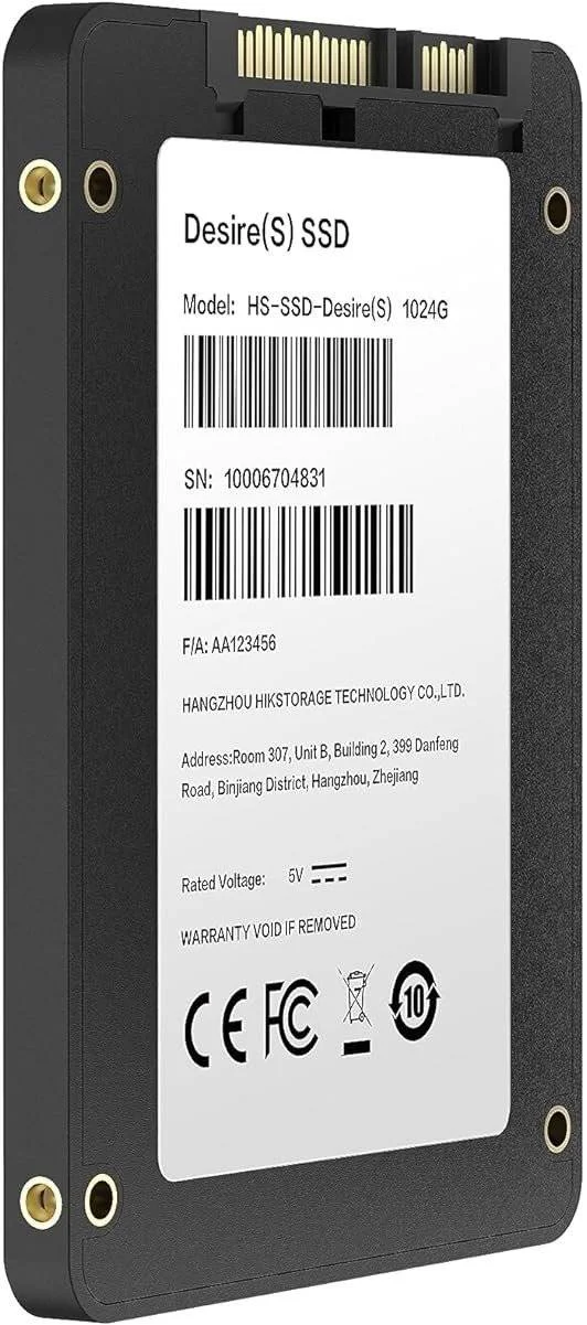 حافظه اس اس دی داخلی 2.5 اینچی هایک ویژن Desire، ظرفیت 1 ترابایت، فناوری 3D NAND، اس اس دی SATA 3.0، سرعت خواندن ترتیبی 560 مگابایت بر ثانیه، سرعت نوشتن ترتیبی 520 مگابایت بر ثانیه، 176TB TBW، مشکی | HS-SSD-E100/1024G/DESIRE