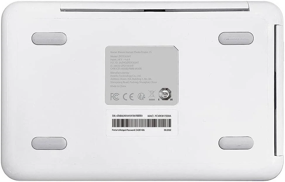 چاپگر عکس شیائومی 1S، کاغذ عکس 3 اینچ/6 اینچ، لمینت محافظ خودکار، رزولوشن چاپ 300 DPI، ضد آب، مقاوم در برابر اثر انگشت، مقاوم در برابر اکسیداسیون، سفید | ZPDYJ03HT