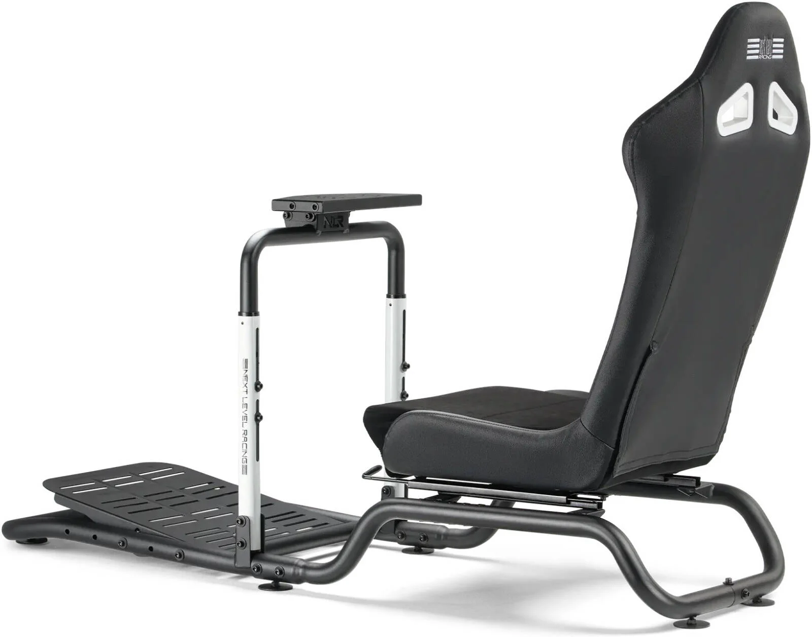 کاکپیت مسابقه ای Next Level Racing Victory، صندلی مسابقه ای چرم PU و جیر، پشتیبانی از ویل بیس تا 10 N.m، مسابقات شبیه ساز GT، مشکی | NLR-S042