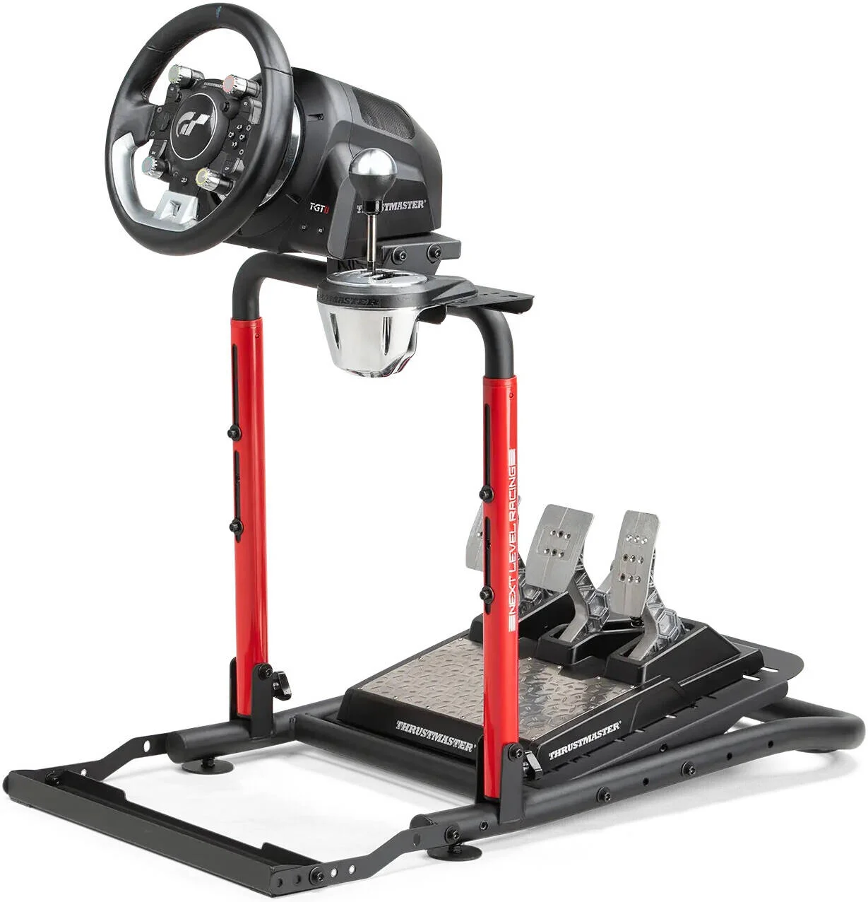 پایه فرمان مسابقه Next Level Racing Wheel Stand Lite 2.0، تاشو سریع و آسان، تنظیم ارتفاع، فاصله و زاویه، مشکی | NLR-S040
