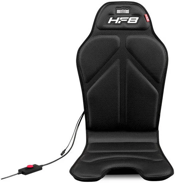 پد گیمینگ بازخورد لمسی Next Level Racing HF8، دارای 8 موتور لرزشی، چرخ کنترل داخلی، مناسب برای اکثر صندلی‌ها و صندلی‌های شبیه‌ساز، کانکتور USB-A، جک صوتی 3.5 میلی‌متری، مشکی | NLR-G001