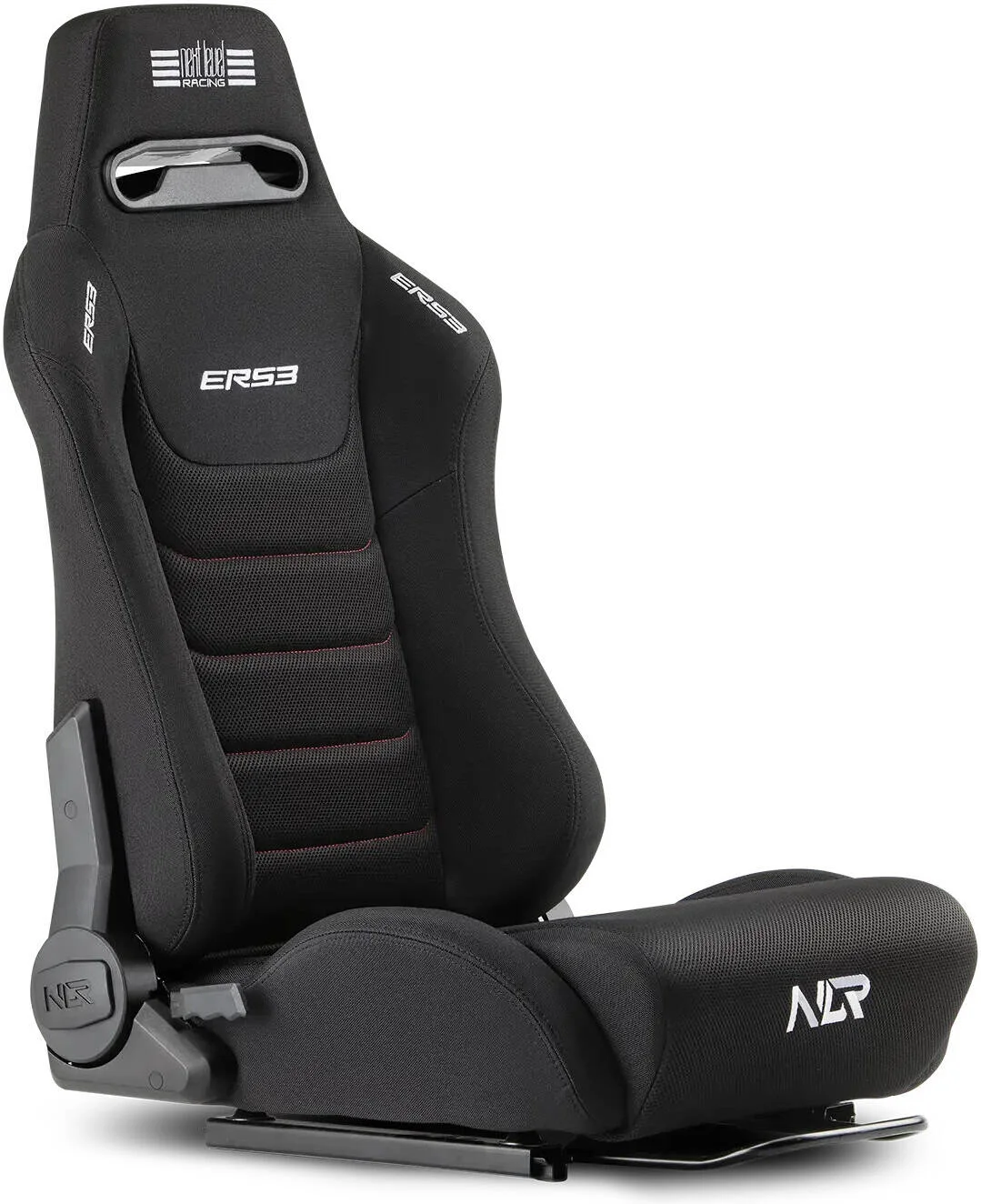 صندلی تکیه گاه نخبه مسابقه ای نسل بعد ERS3، پارچه و نسخه مش SIMAERO، مکانیزم تکیه گاه صندلی دوتایی قوی، همراه با مواد بادوام، پشتیبانی کمری، مشکی | NLR-E052