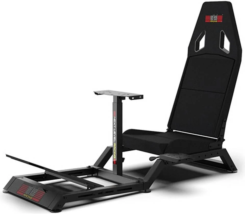 کاکپیت مسابقه ای Next Level Racing Challenger، دارای جایگاه دسته دنده، لغزنده صندلی، صندلی تکیه گاه دار، تنظیم زاویه فرمان، صفحه پدال محکم، قاب فولادی کربنی، مشکی | NLR-S016