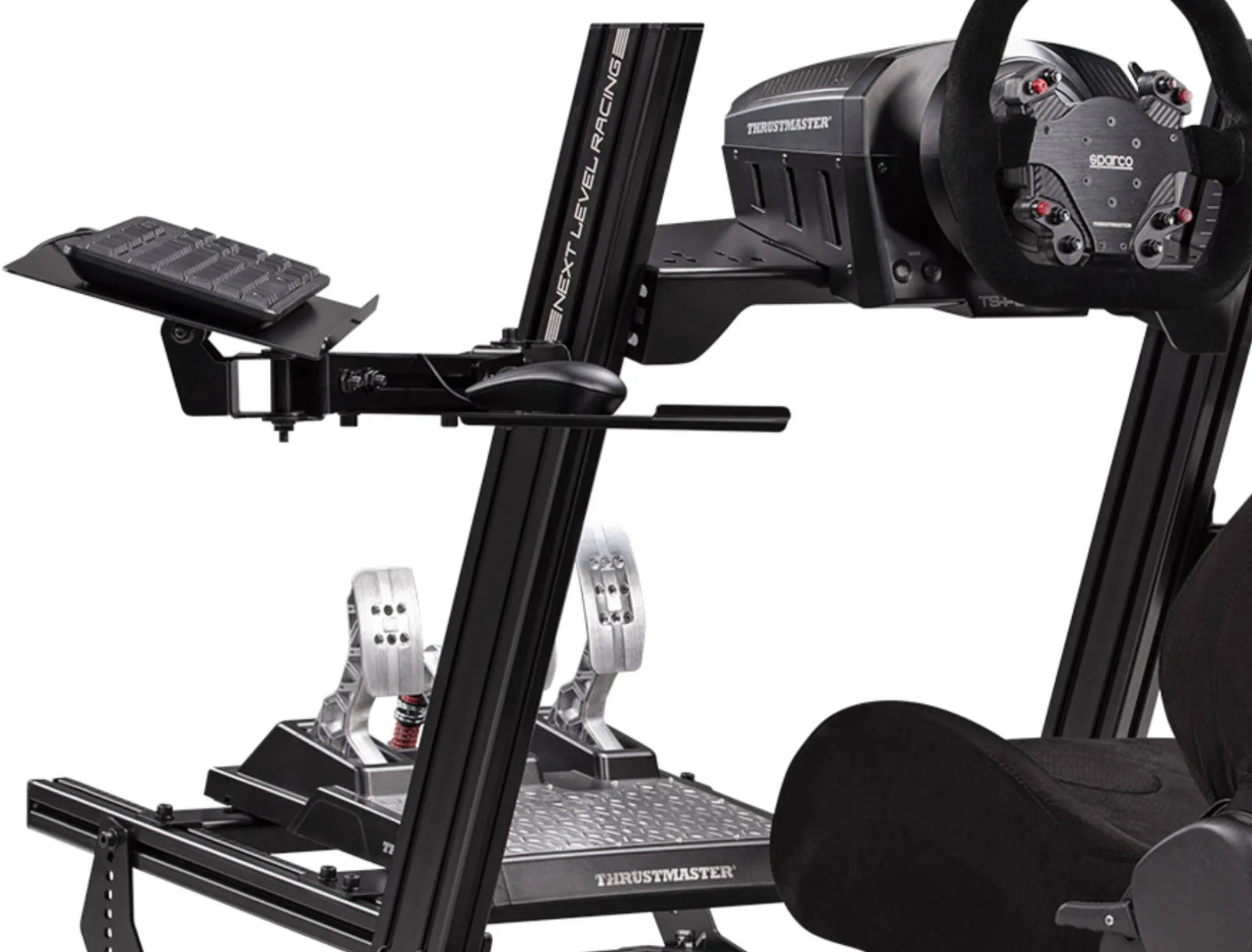 سینی کیبورد و ماوس مسابقه ای Next Level Racing Elite، پرداخت آلومینیوم آنودایز شده درجه یک، پوشش پودری آلومینیوم 6063، ساختار فولاد کربنی، نسخه مشکی | NLR-E019